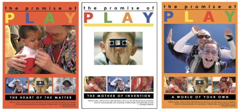 Three cover images from the Promise of Play video series.